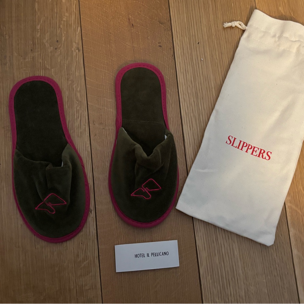 New Slippers from Hotel Il Pelicano